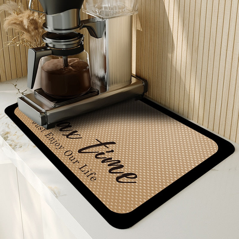 Tapis de cuisine antidérapant ultra-absorbant pour évier