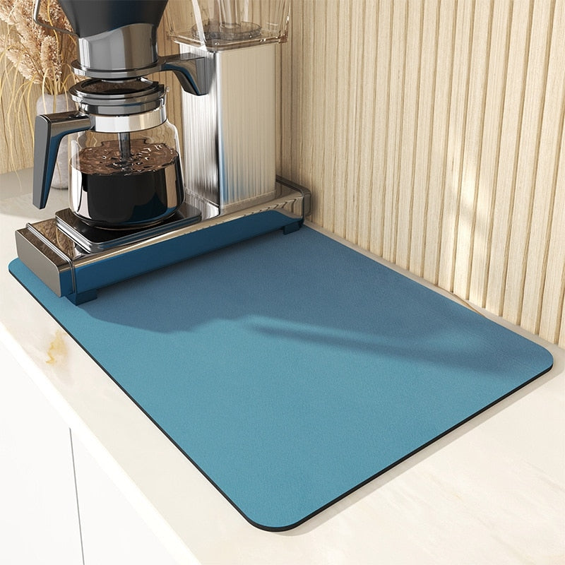 Tapis de cuisine antidérapant ultra-absorbant pour évier