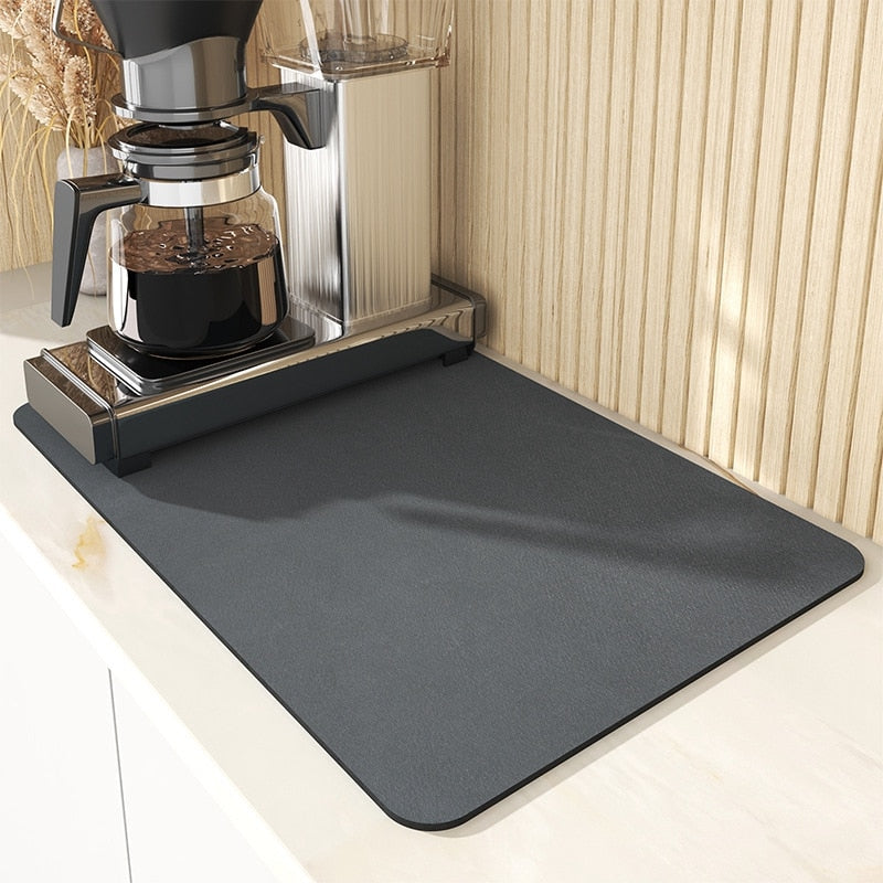 Tapis de cuisine antidérapant ultra-absorbant pour évier