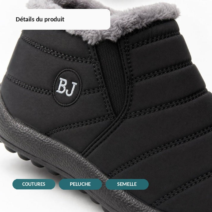 Botte Femme Déperlante avec Doublure en Peluche - Confortable et Chaude pour l'Hiver