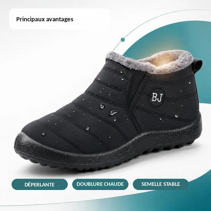Botte Femme Déperlante avec Doublure en Peluche - Confortable et Chaude pour l'Hiver