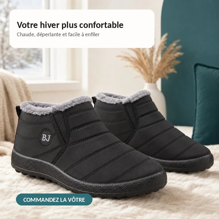 Botte Femme Déperlante avec Doublure en Peluche - Confortable et Chaude pour l'Hiver