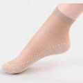10 Paires de Chaussettes Femme en Coton Antidérapantes et Soyeuses