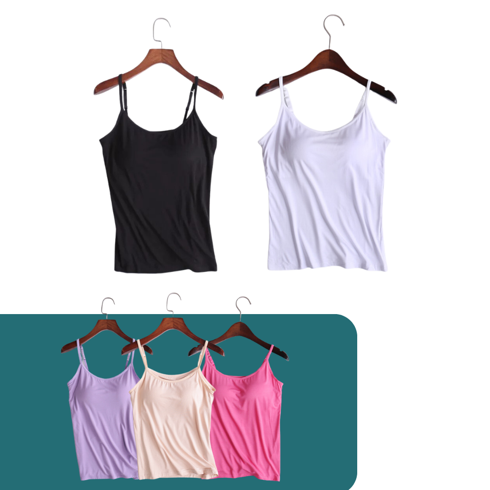 Kit Tops Femme avec Soutien-Gorge Intégré - ComfortStyle - Achetez-en 2, recevez-en 5