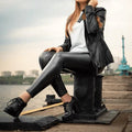 Legging en Cuir Doublée Thermique - FashionLeg