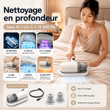 Aspirateur Anti-Acariens Sans Fil