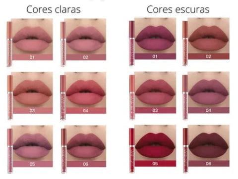 Rouge à Lèvres Longue Tenue Effet Mat - Achetez-en 3 recevez-en 6