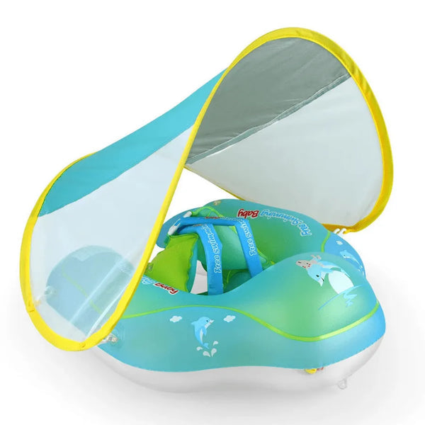 Bouée Gonflable pour Enfant avec Protection Solaire Amovible - BabySun