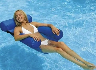 Bouée de Piscine Fauteuil Flottant Gonflable - FloatEase