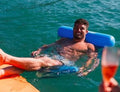 Bouée de Piscine Fauteuil Flottant Gonflable - FloatEase