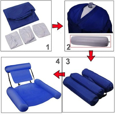 Bouée de Piscine Fauteuil Flottant Gonflable - FloatEase