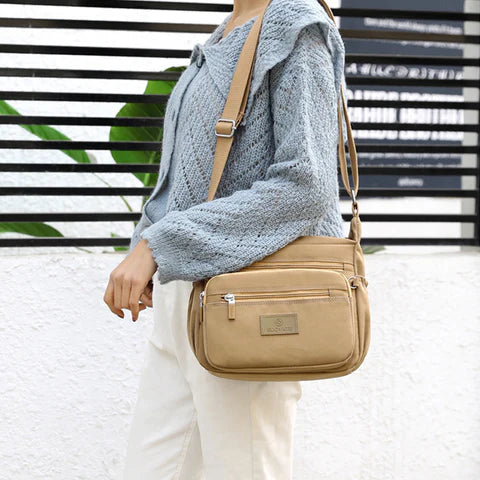 Sac Compact en Nylon Résistant à l'Eau et Fermeture Zippée