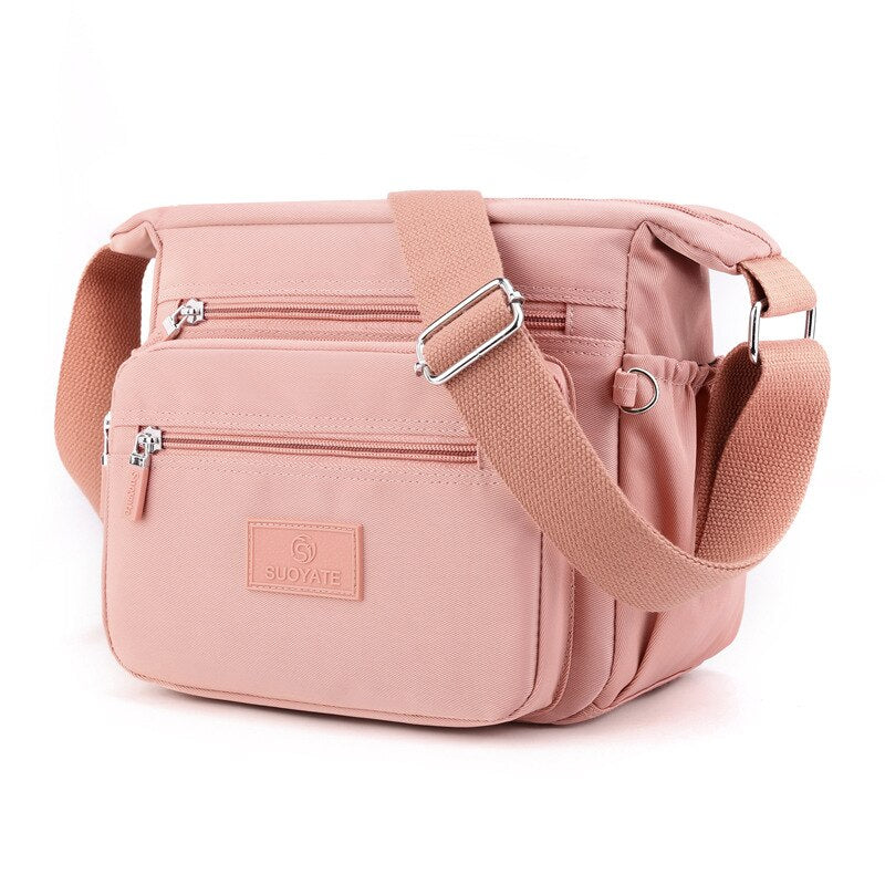 Sac Compact en Nylon Résistant à l'Eau et Fermeture Zippée