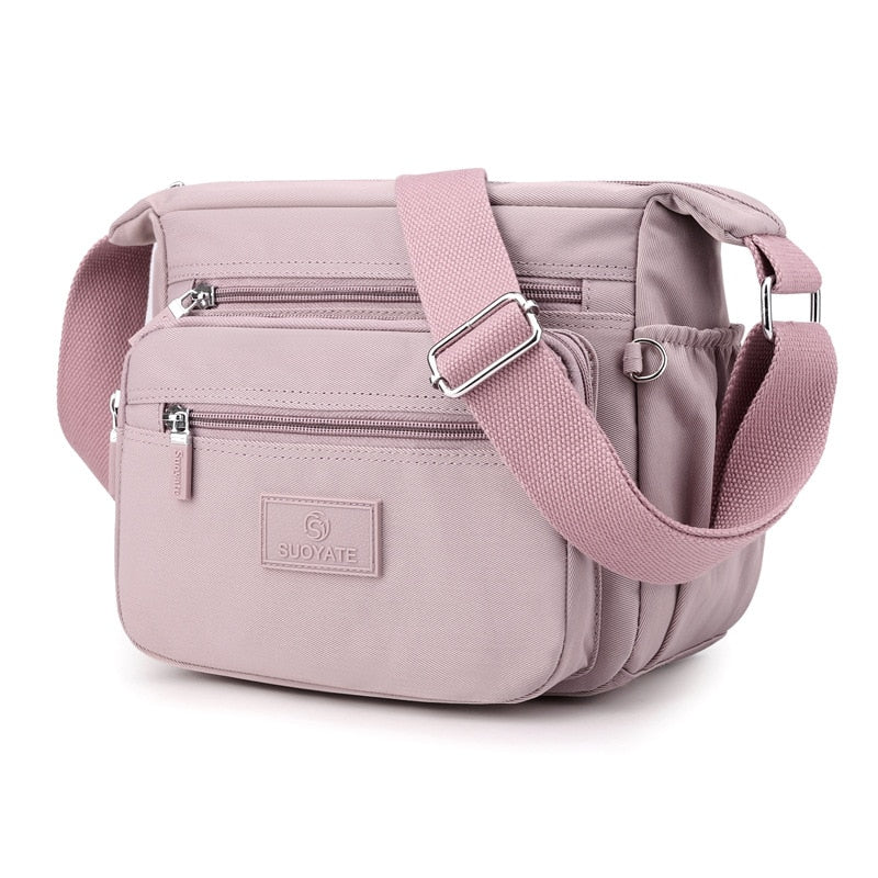 Sac Compact en Nylon Résistant à l'Eau et Fermeture Zippée