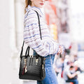 Sac à Main en Cuir pour Femme au Motif Crocodile
