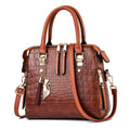 Sac à Main en Cuir pour Femme au Motif Crocodile