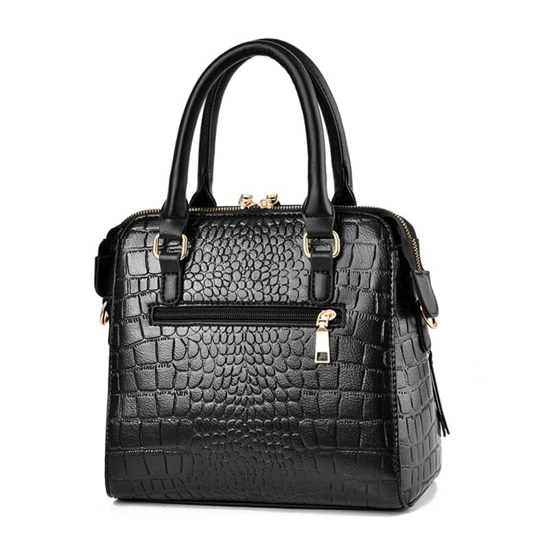 Sac à Main en Cuir pour Femme au Motif Crocodile