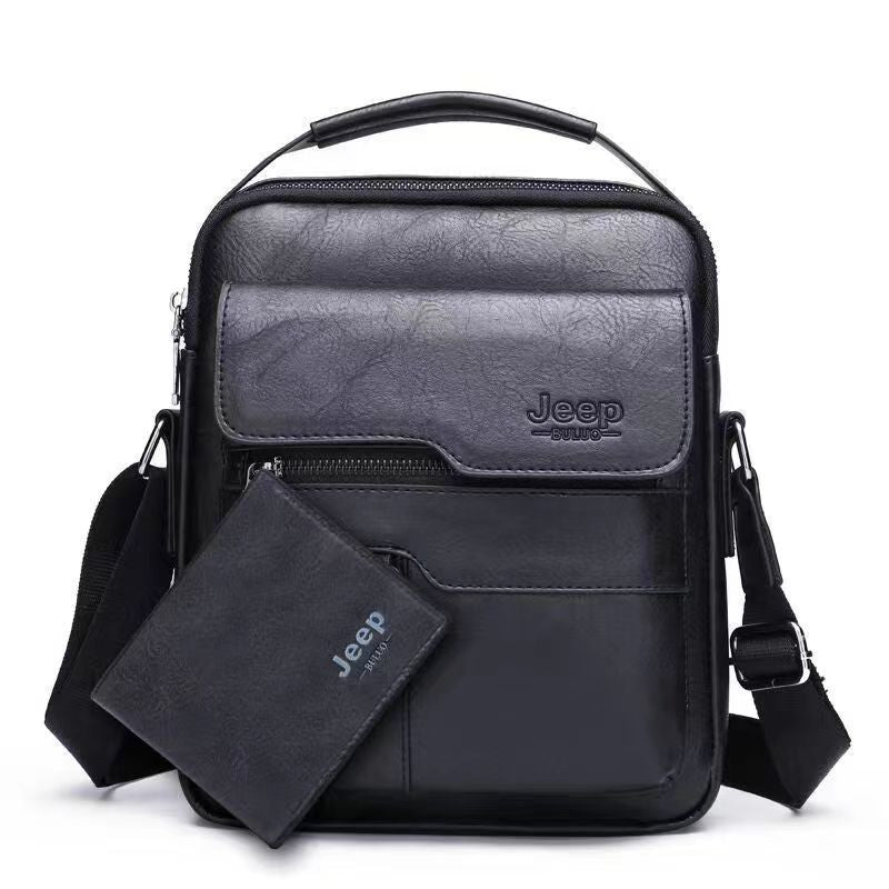 Sac Homme Jеер en Cuir + Portefeuille en Cuir Offert