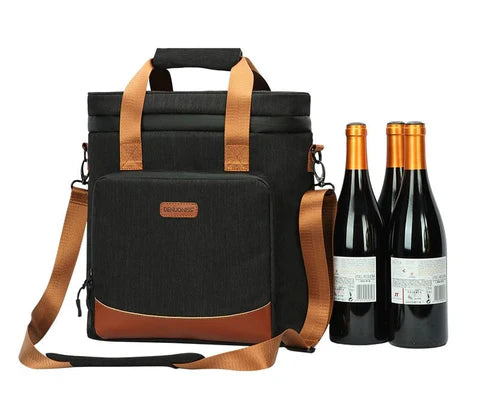 Sac Thermique Porte-Bouteilles et Verres à Vin - WineCarry