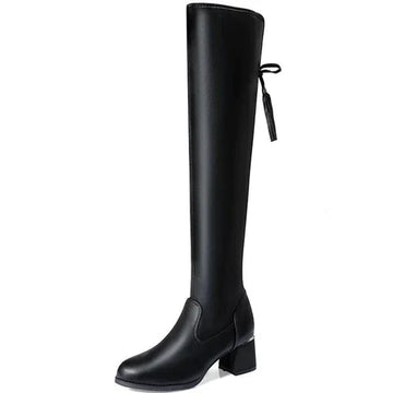 Botte Femme Tige Haute en Cuir Écologique - Lady Conforty