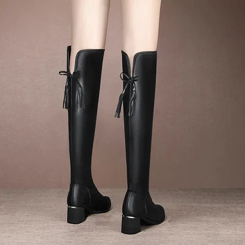 Botte Femme Tige Haute en Cuir Écologique - Lady Conforty