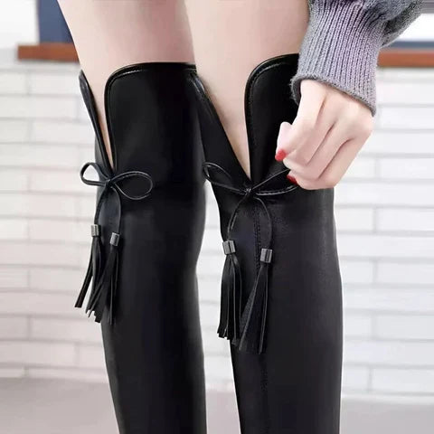 Botte Femme Tige Haute en Cuir Écologique - Lady Conforty