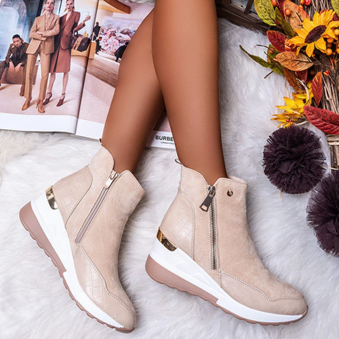 Bottine Femme en Daim Tige Courte - CozyChic
