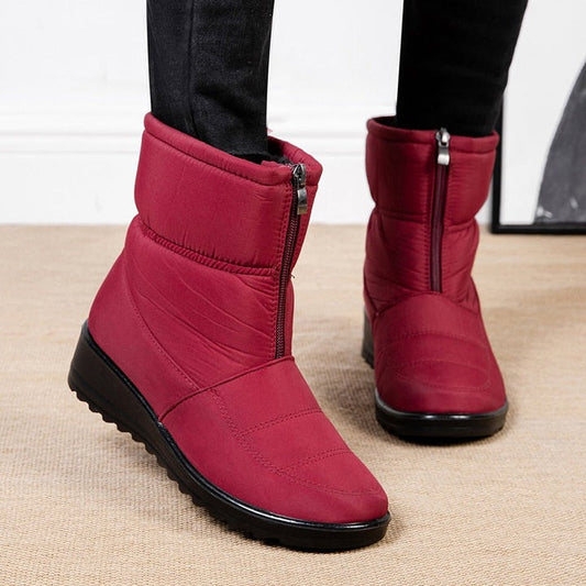 Botte Femme d'Hiver Velours Imperméable - CozyWarm