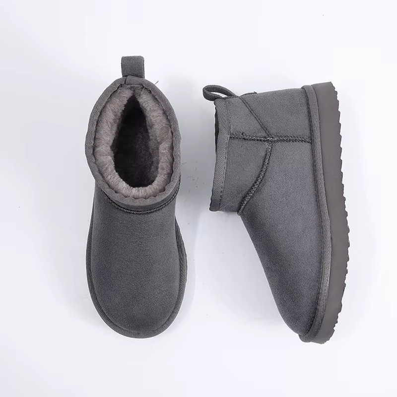 Bottes Classiques Femme d’Hiver avec Intérieur Doublé en Peluche