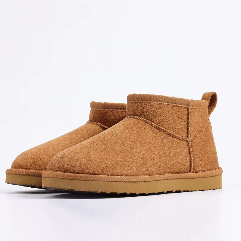 Bottes Classiques Femme d’Hiver avec Intérieur Doublé en Peluche