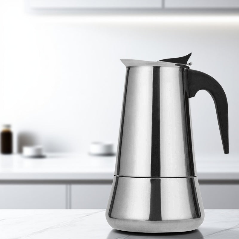 Cafetière Moka Classique en Acier Inoxydable
