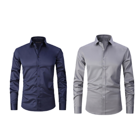 Chemise Habillée Milano Anti-Froissement - Achetez-en 1 et recevez-en 2