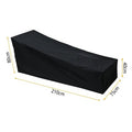 Housse de Protection pour Chaise Longue Étanche pour Usage Extérieur