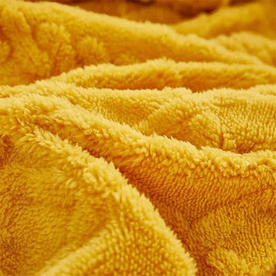 Housse de Matelas d'Hiver Matelassée en Velours