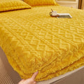 Housse de Matelas d'Hiver Matelassée en Velours