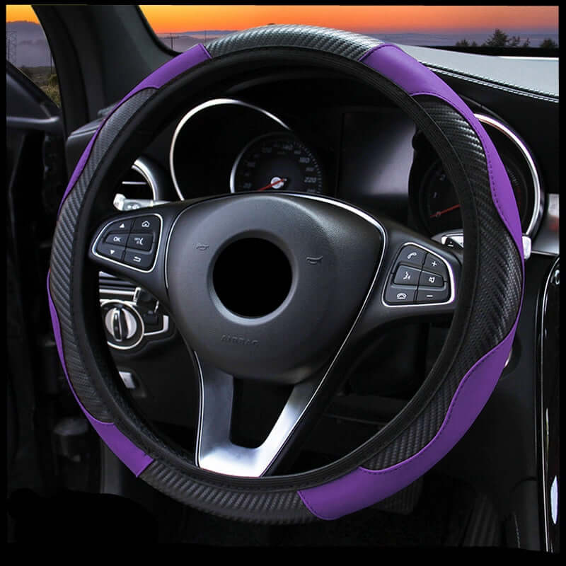 Housse de Volant Universelle en Cuir pour Voiture