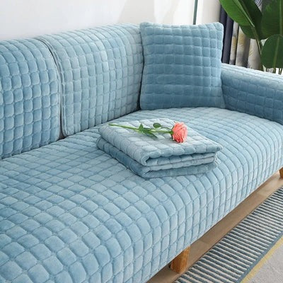 Housse de Canapé en Velours Universelle Antidérapante - SoftShield