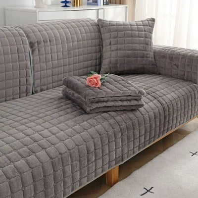 Housse de Canapé en Velours Universelle Antidérapante - SoftShield