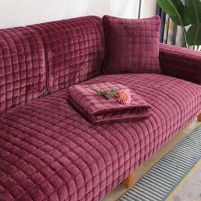 Housse de Canapé en Velours Universelle Antidérapante - SoftShield