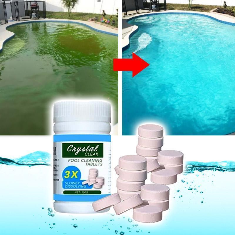 Capsule pour Nettoyer et Clarifier les Piscines - Pastilles Anti-Eau Verte