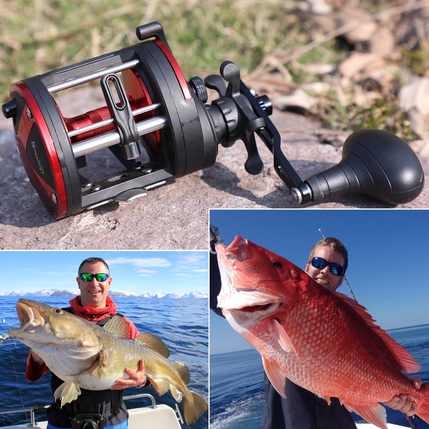 Moulinet de Pêche Profil Haut - 25kg Max Drag 3+1 Roulements - Sougayilang