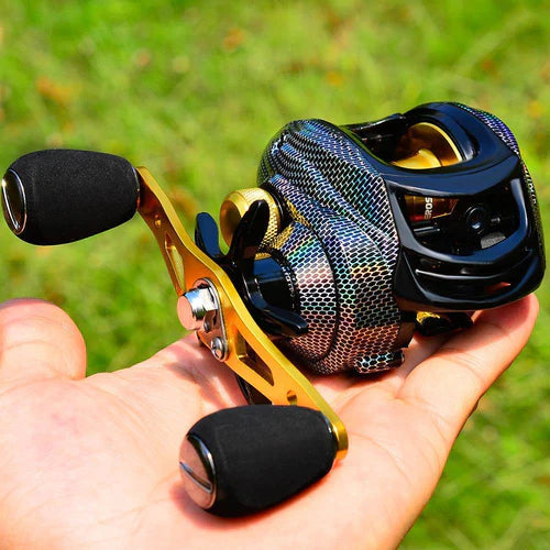 Moulinet de Pêche Professionnel Frein 10Kg et 19 Roulements - Snake