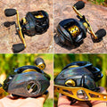 Moulinet de Pêche Professionnel Frein 10Kg et 19 Roulements - Snake