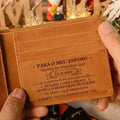 Portefeuille Homme en Cuir Véritable Personnalisé