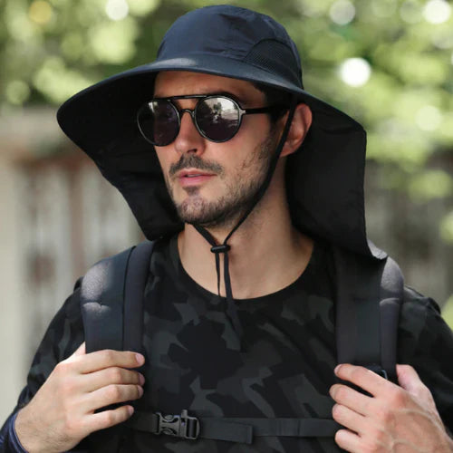 Chapeau Unisexe à Larges Bords Anti-UV UPF50+