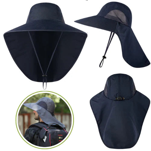 Chapeau Unisexe à Larges Bords Anti-UV UPF50+