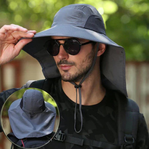 Chapeau Unisexe à Larges Bords Anti-UV UPF50+