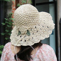 Chapeau d'Été Femme en Crochet Floral