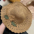 Chapeau d'Été Femme en Crochet Floral