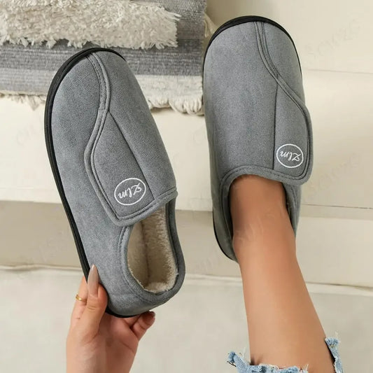 Chaussures Unisexes en Daim avec Doublure – Pour Arthrite, Œdème et Pieds Gonflés